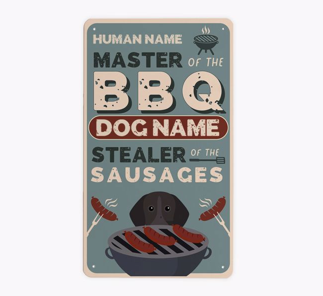 BBQ: Personalised {breedFullName} Metal Sign